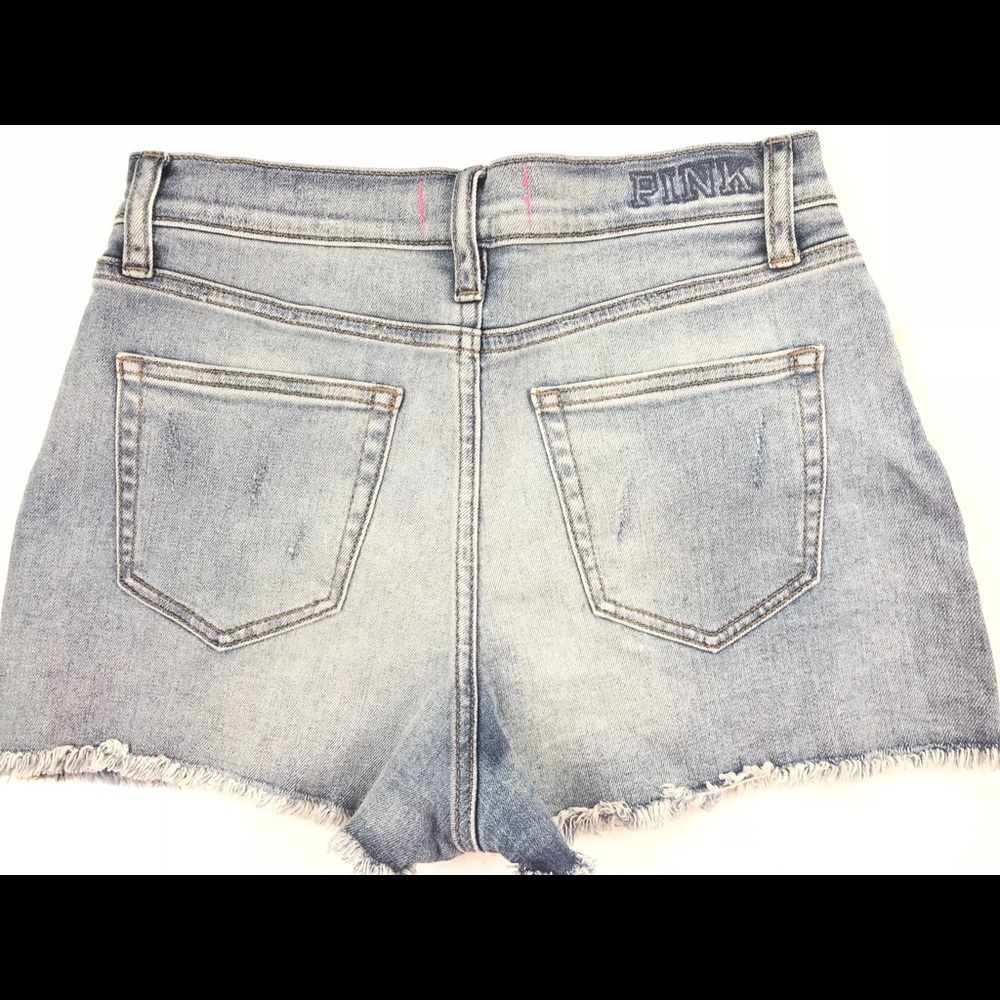 ❤️ Victoria’s Secret Pink Jean Shorts  VS PINK 6 - Picture 4 of 7